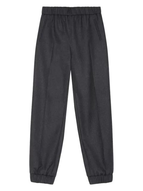 elasticated-waistband trousers by GANNI