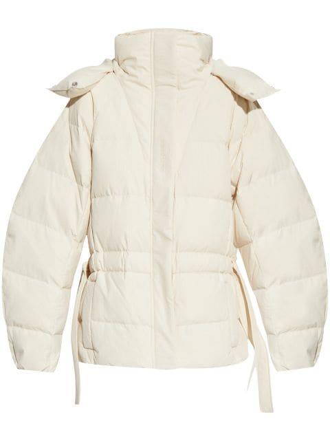 embossed logo puffer jacket by GANNI