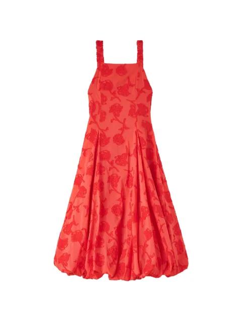 fil-coupé balloon-hem dress by GANNI