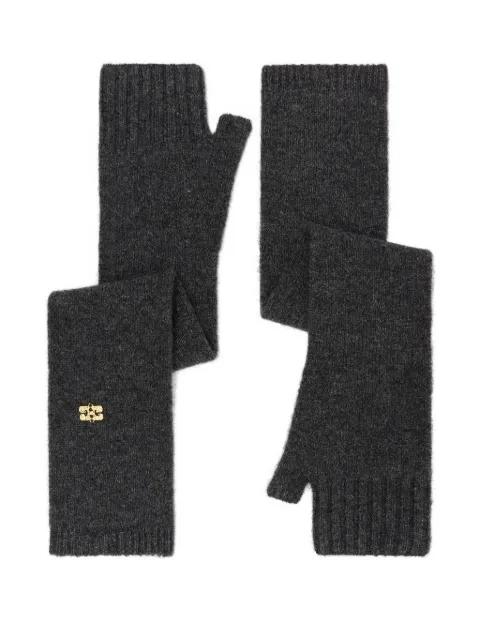 fingerless embellished gloves by GANNI