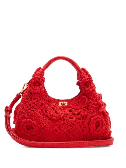 floral appliqué tote bag by GANNI