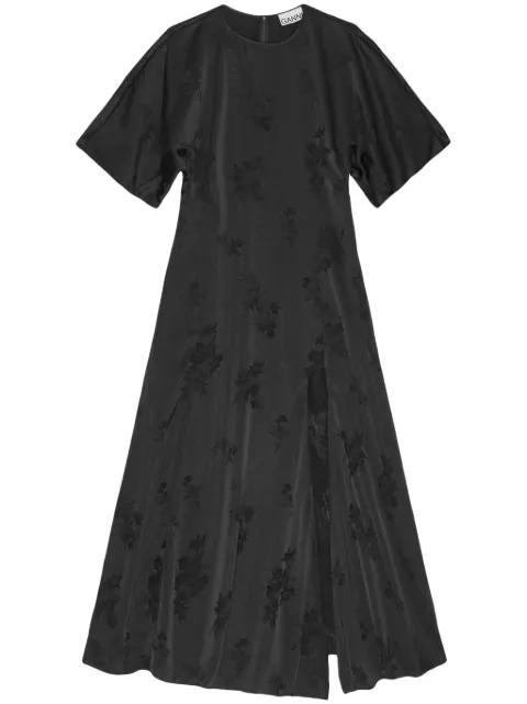 floral-jacquard dress by GANNI