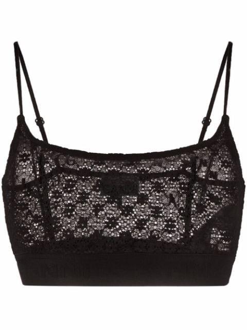 floral lace bralette by GANNI