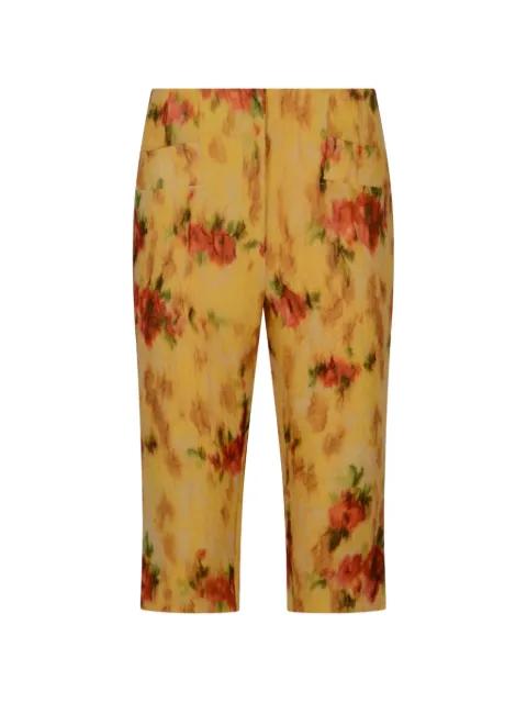 floral-print capri trousers by GANNI
