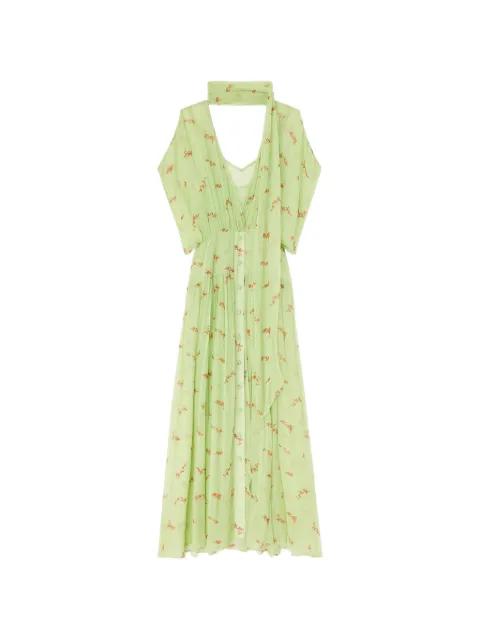 floral-print maxi dress by GANNI