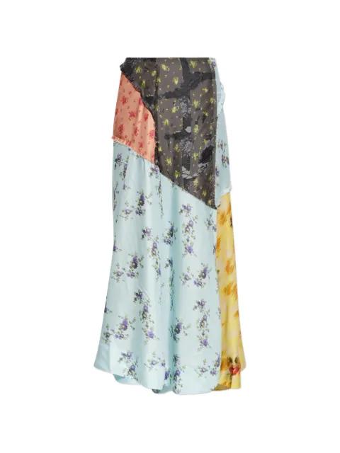 floral-print maxi skirt by GANNI