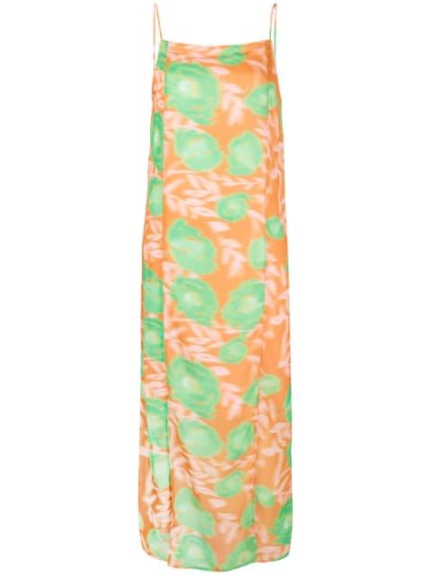 floral-print slip dress by GANNI