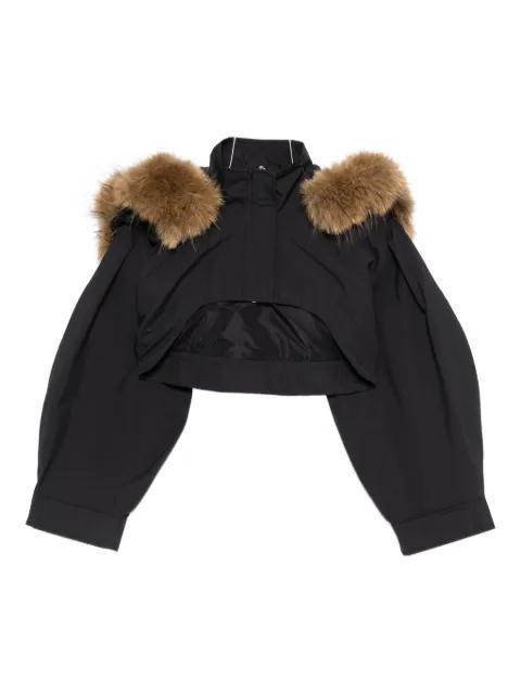 fur-trim jacket by GANNI