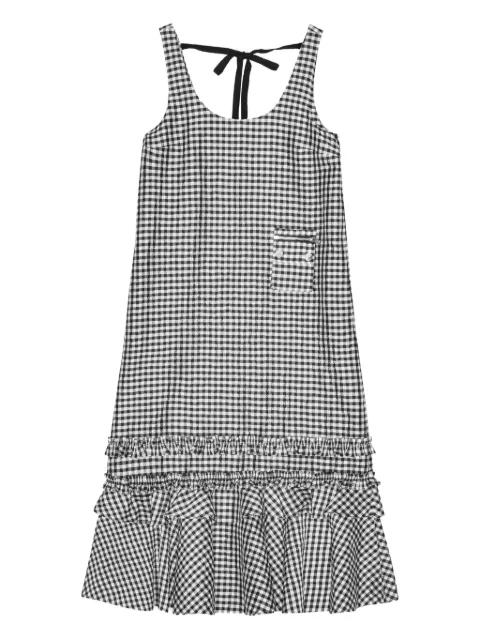 gingham-print dress by GANNI