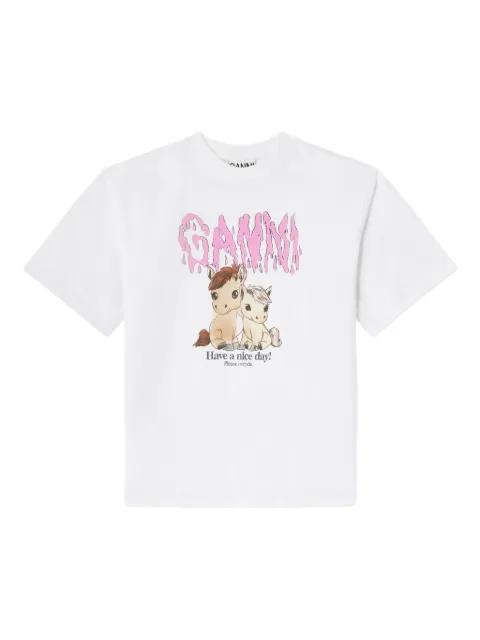 graphic T-shirt by GANNI