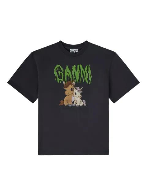 graphic-print T-shirt by GANNI