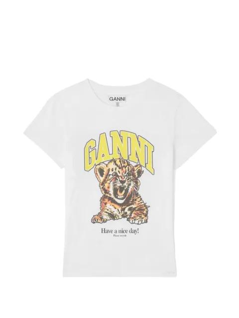 graphic-print T-shirt by GANNI