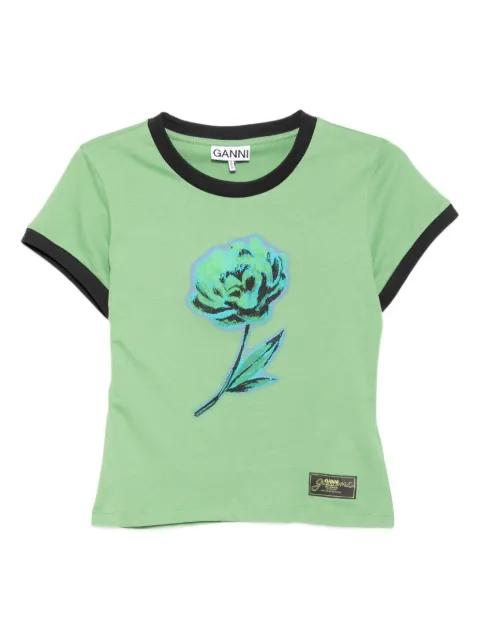 graphic-print T-shirt by GANNI