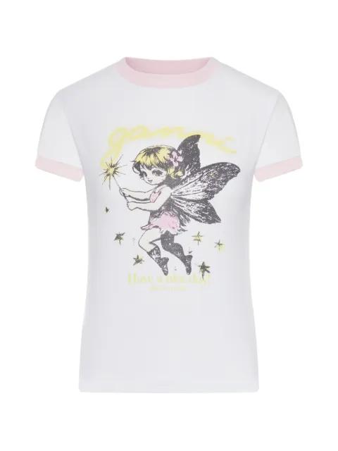 graphic-print T-shirt by GANNI