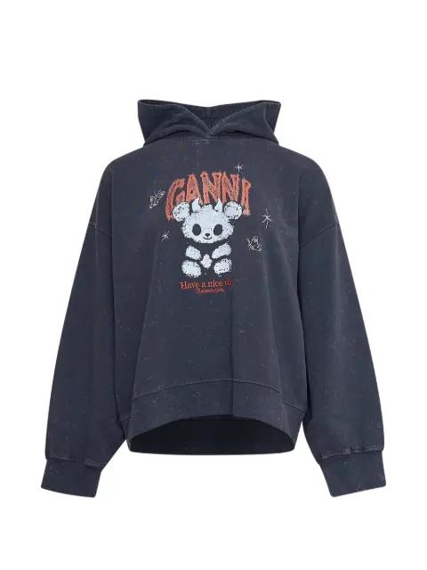 graphic print hoodie by GANNI