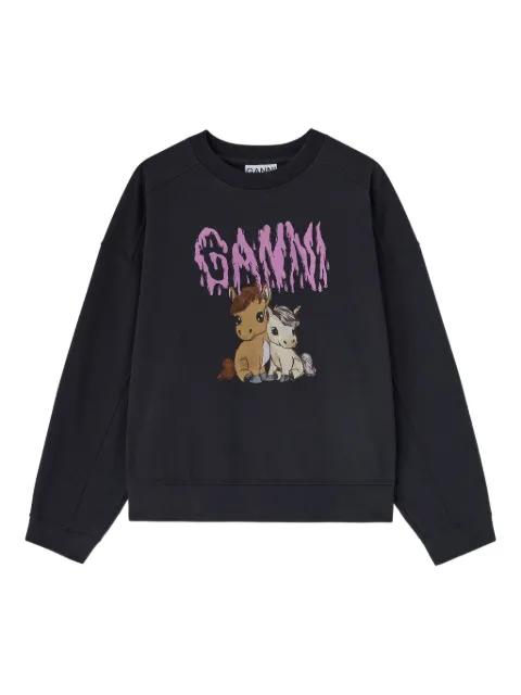 graphic-print sweatshirt by GANNI