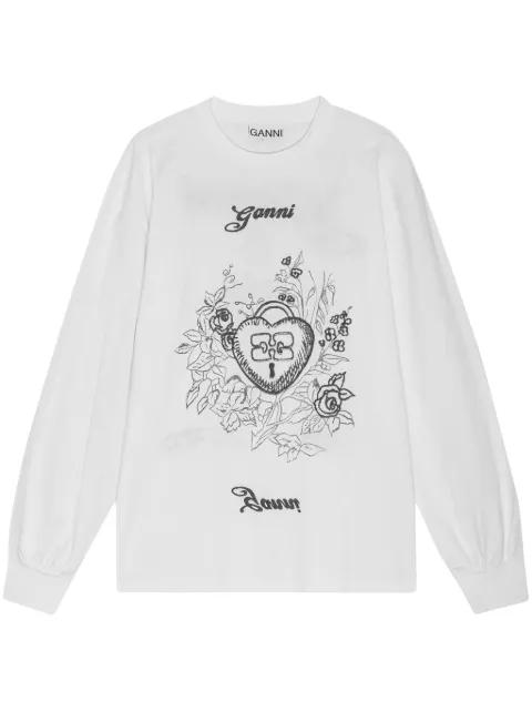 graphic-print sweatshirt by GANNI