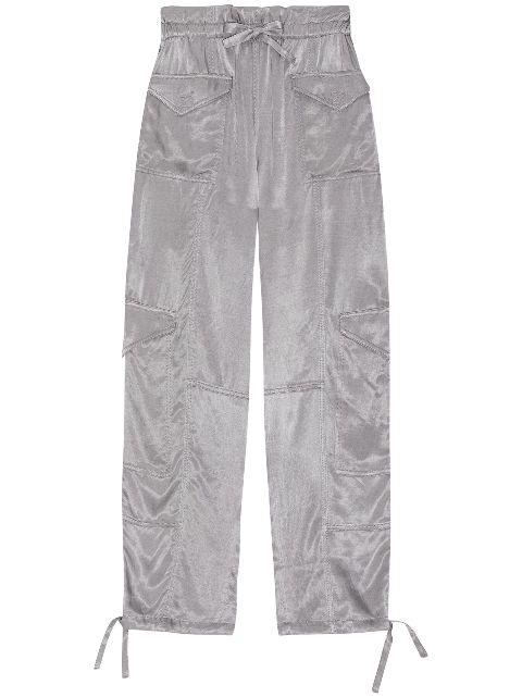 high-waisted trousers by GANNI