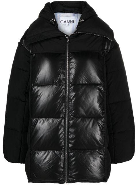 hoodied padded jacket by GANNI