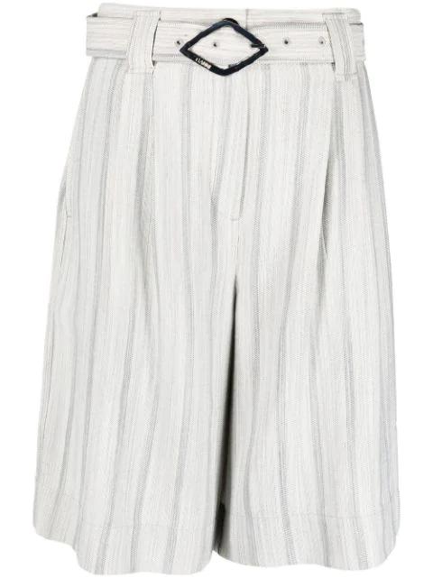 knee-length belted shorts by GANNI