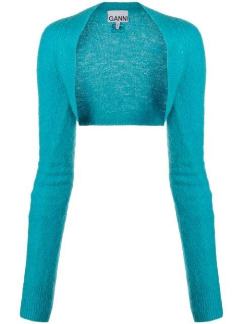 knitted cropped bolero by GANNI