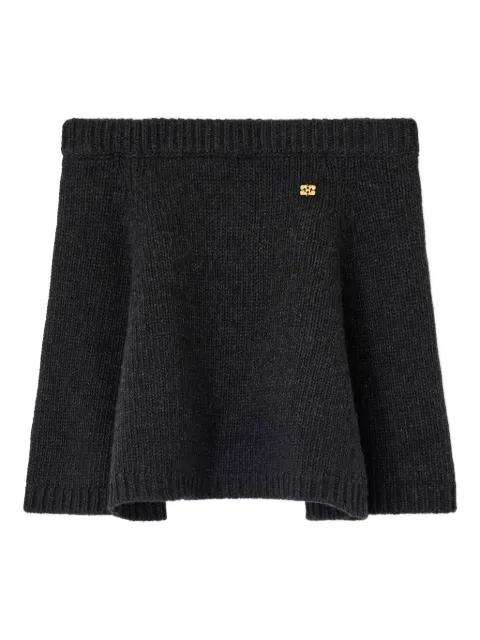 knitted flared mini skirt by GANNI
