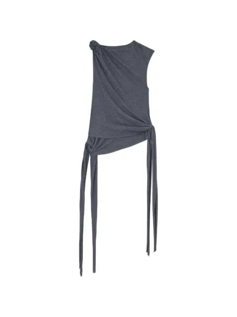 knot tie sleeveless top by GANNI