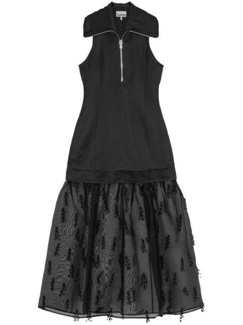 layered-design midi dress by GANNI