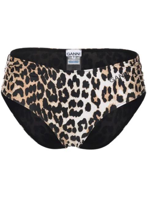 leopard-print bikini bottoms by GANNI