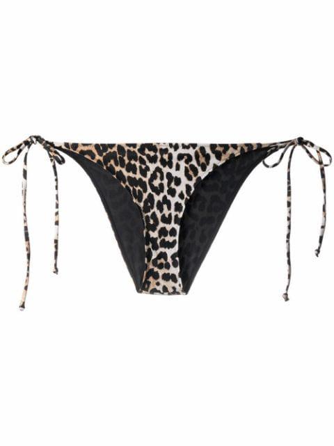 leopard-print bikini bottoms by GANNI