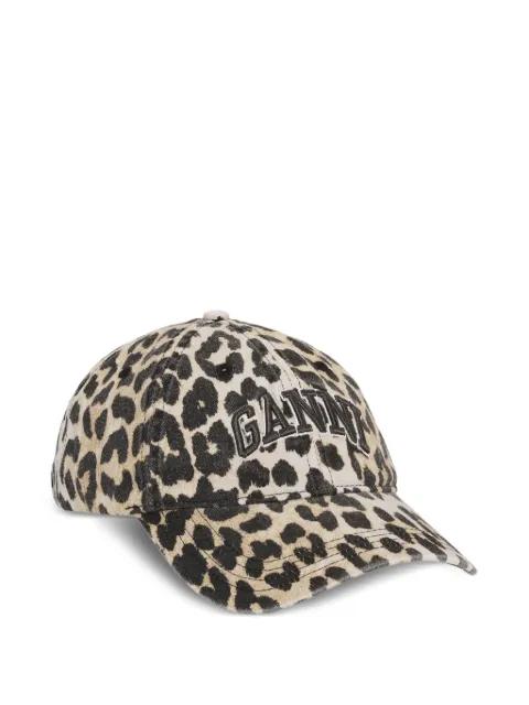 leopard-print cap by GANNI