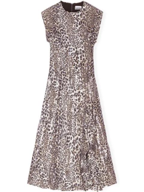 leopard-print dress by GANNI