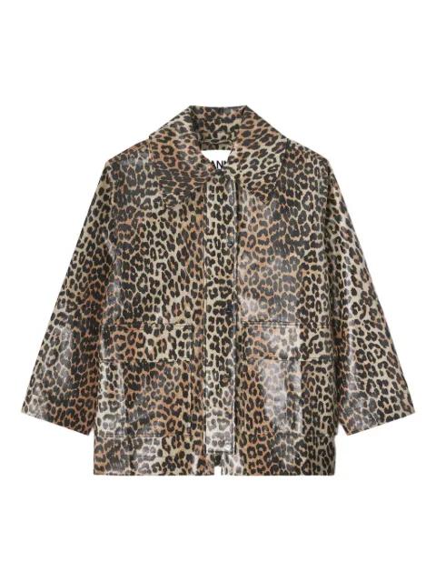 leopard-print jacket by GANNI