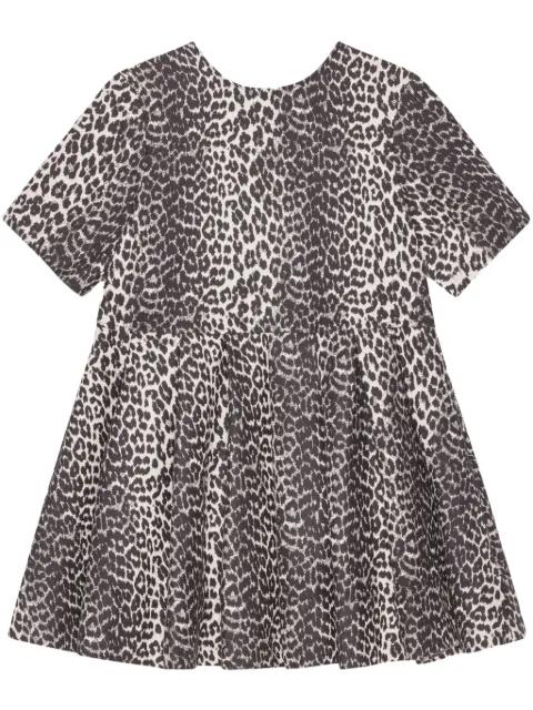 leopard-print minidress by GANNI