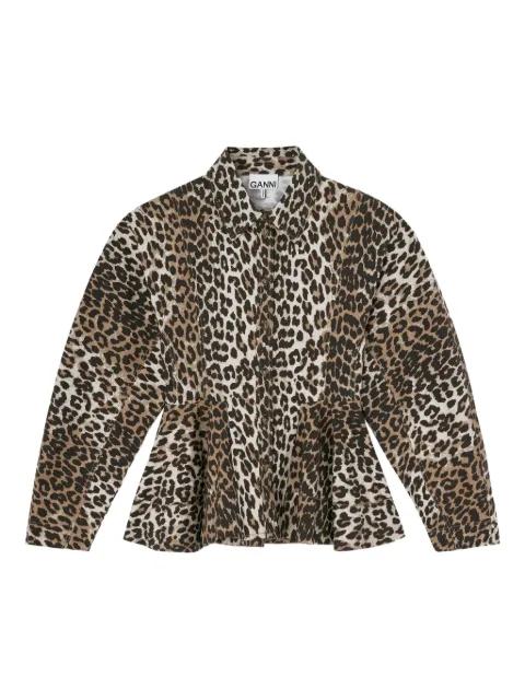 leopard-print shirt by GANNI