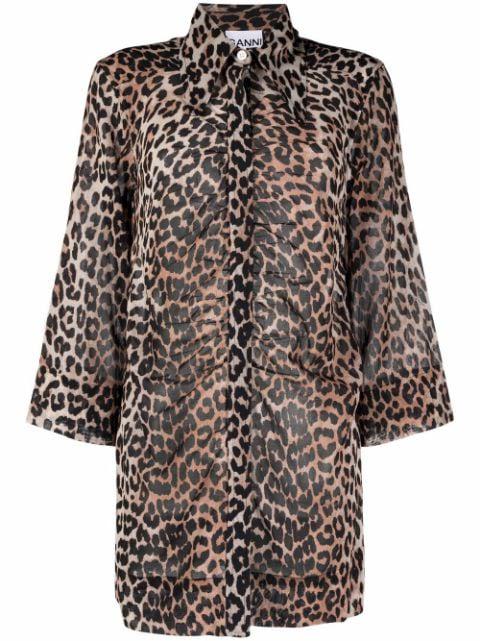 leopard-print shirt by GANNI