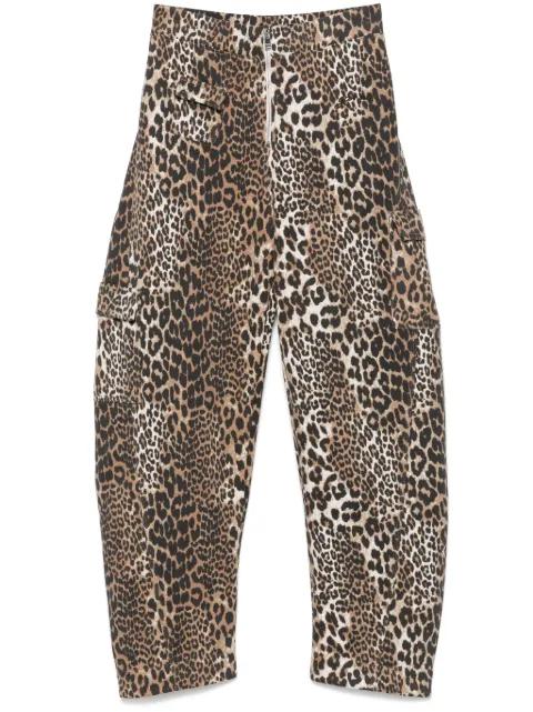 leopard-print trousers by GANNI