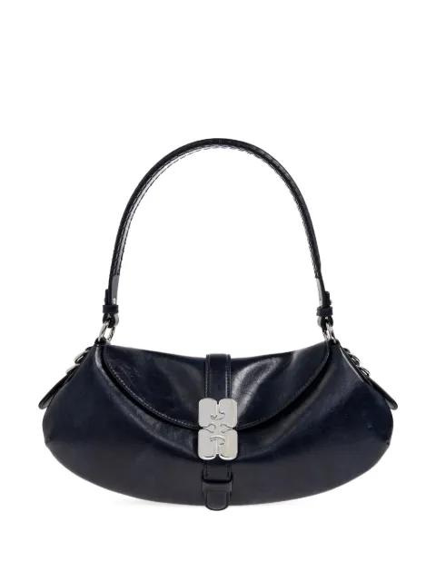 logo-buckle tote bag by GANNI