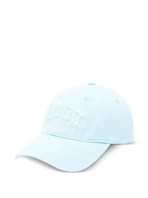 logo-embroidered cap hat by GANNI