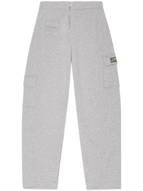 logo-patch track trousers by GANNI