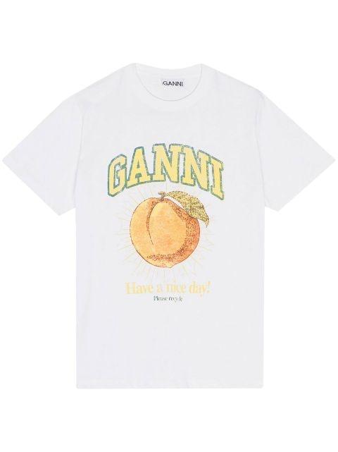 logo-print T-shirt by GANNI