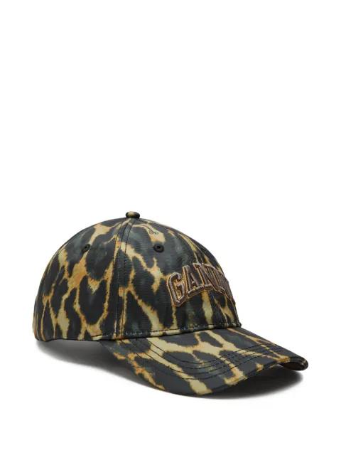logo print cap by GANNI