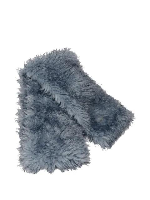 long pile alternative fur scarf by GANNI