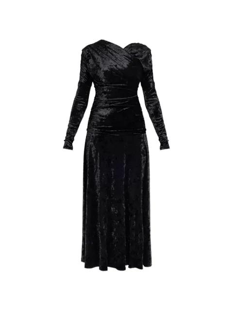 maxi draped long-sleeved dress by GANNI