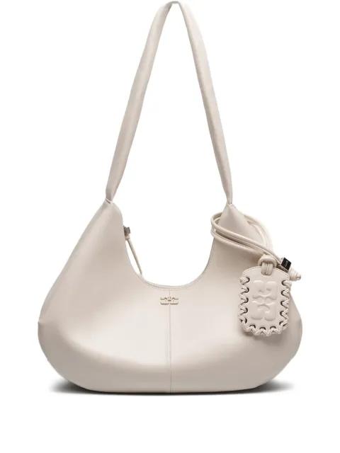 medium logo-debossed bag by GANNI
