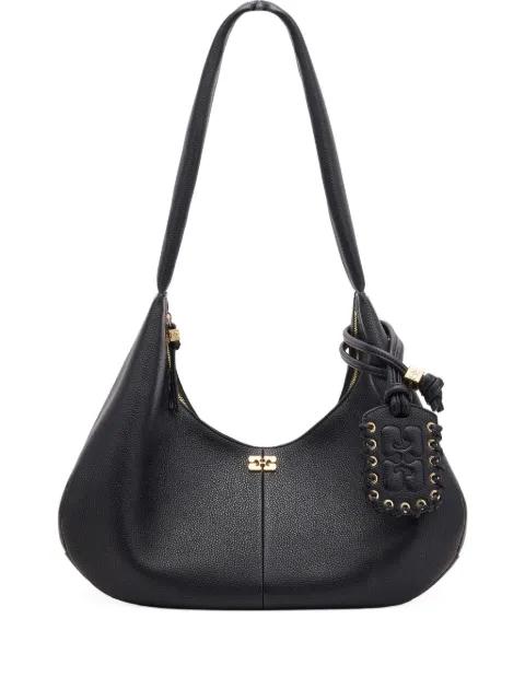 medium logo-engraved tote bag by GANNI