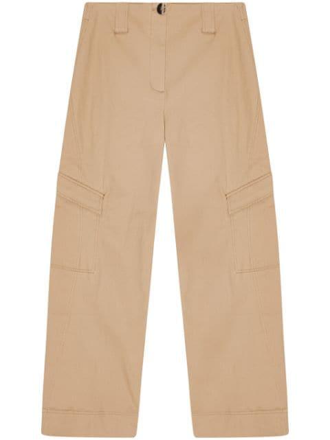 mid-rise cargo trousers by GANNI