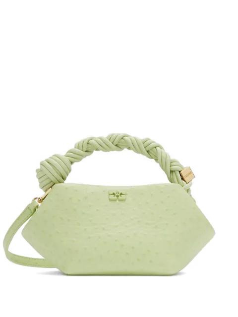 mini Bou ostrich-effect tote bag by GANNI