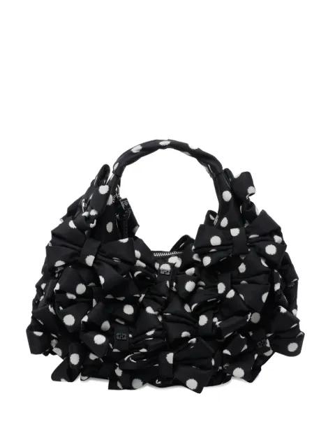 mini bow polka dot clutch bag by GANNI