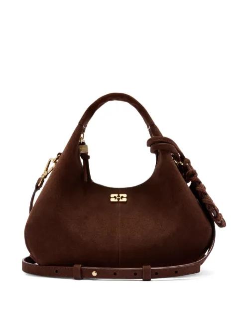 mini suede tote bag by GANNI